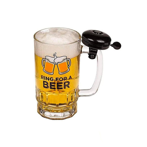 Boccale Di Birra Ring For A Beer Con Campanello 500ml