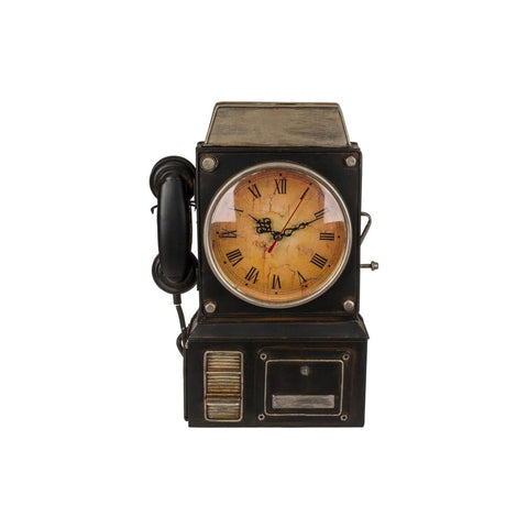 Caja para llaves con forma de teléfono y reloj retro