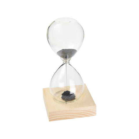 Gadget decorativo de reloj de arena con arena magnética 16cm