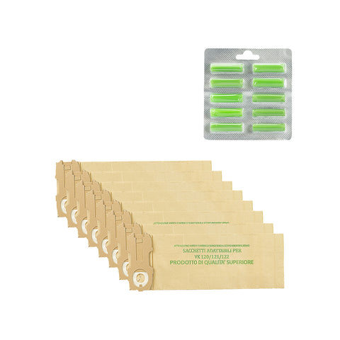 Set de 24 bolsas y 20 ambientadores verdes para VK 120