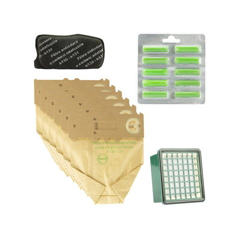 Kit de repuestos VK130 VK131 - Bolsas, filtros, ambientadores y filtros de olores