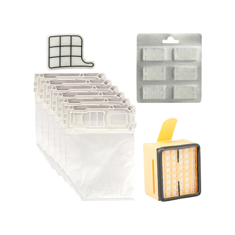 Set de 12 bolsas + 12 ambientadores + 2 filtros HEPA + 2 rejillas del motor para VK 135/136