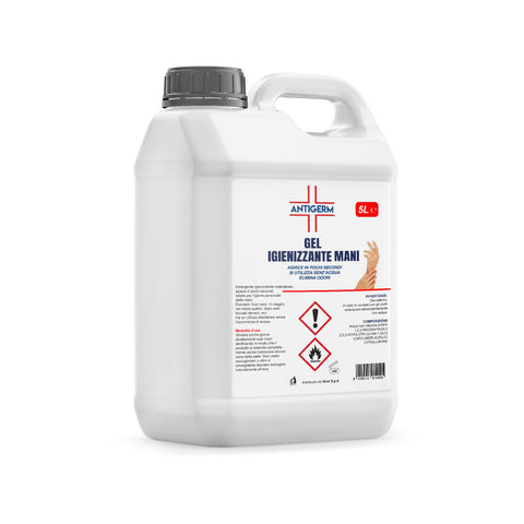 Garrafa de gel higienizante para manos 5l
