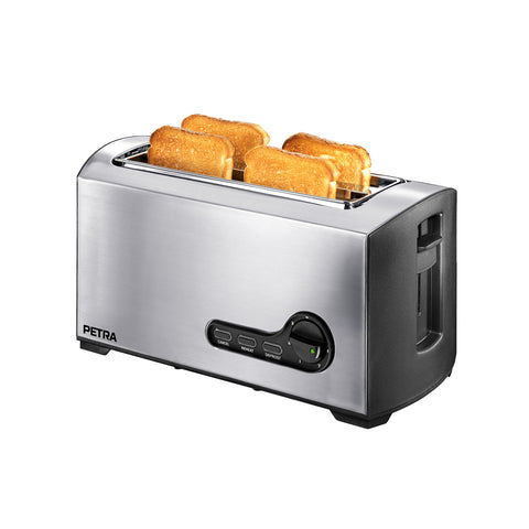 Tostadora de ranura larga para 2 rebanadas 1500w