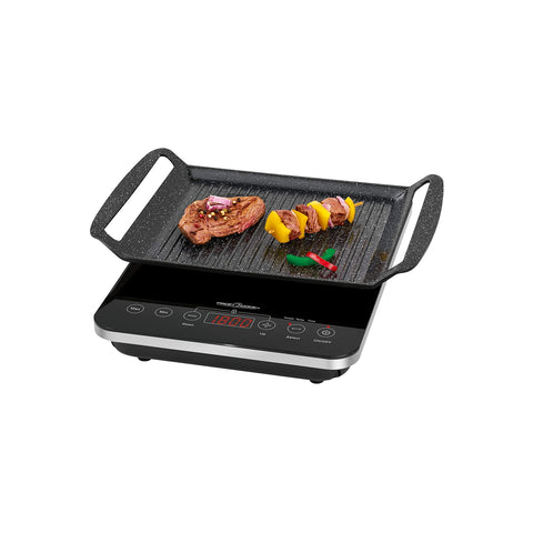 Barbacoa de mesa por inducción de 2000W con sensor táctil