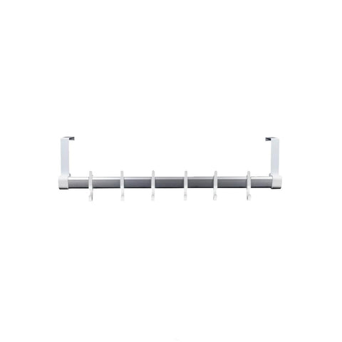 Perchero de 6 ganchos para puerta de aluminio 13x55,5x8,5cm
