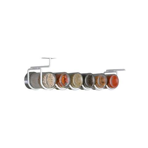 Estante bajo repisa para especias con 6 compartimentos 9x38x10,5cm