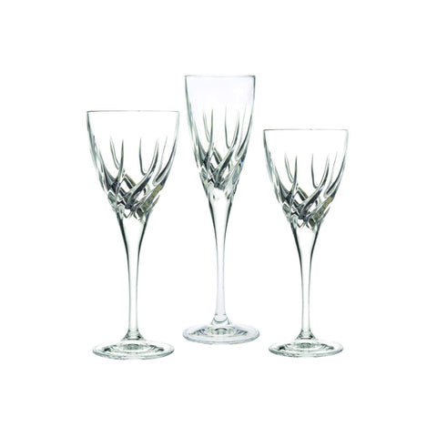 Set de 18 copas transparentes Trix