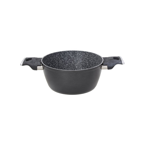 Olla de 2 asas Sphera negra 20cm