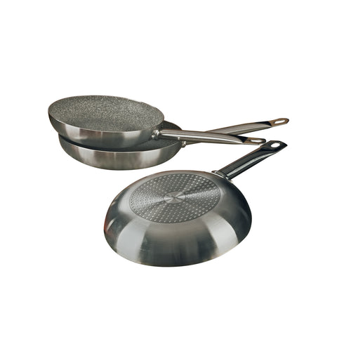 Set de 3 sartenes con efecto marmoleado de 20 24 28cm