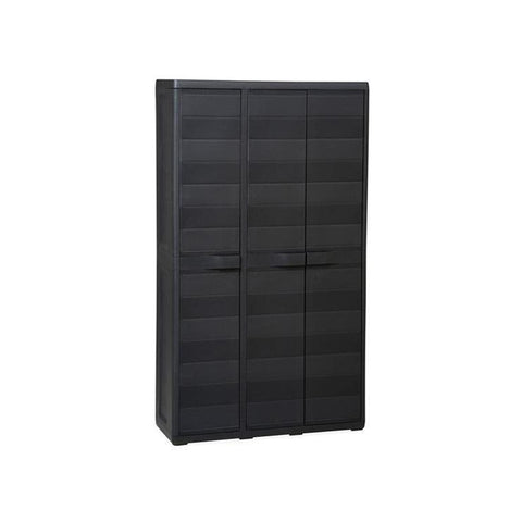Armario Elegance de 3 puertas negro/gris topo
