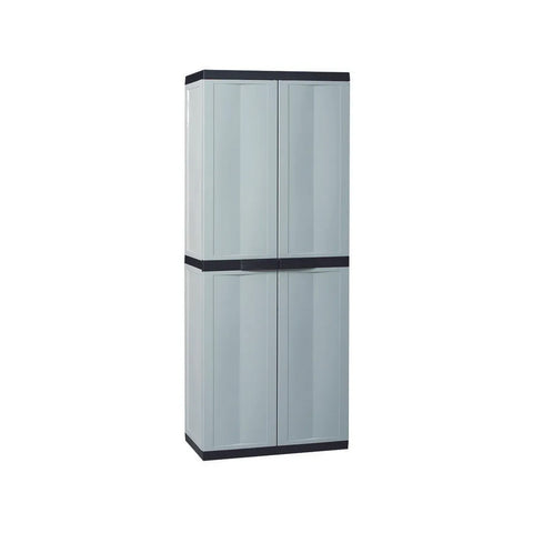 Armario alto de 2 puertas y 3 estantes regulables 37x65x165cm