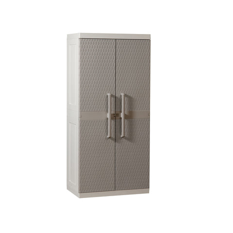 Armario Rattan Mega para escobas gris