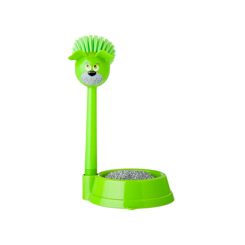 Set de cuenco con cepillo y esponja para perros