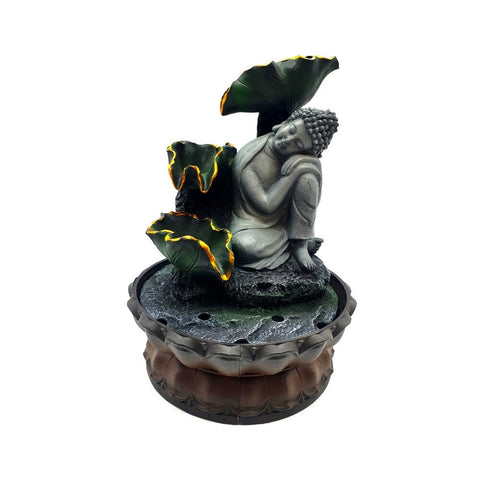 Fuente decorativa Buda tailandés con bomba 30x21cm