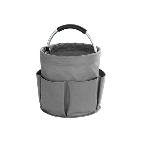 Cesta organizadora plegable para jardín y limpieza gris