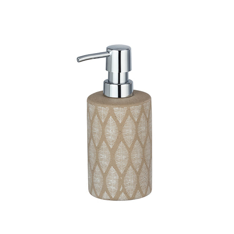 Dispensador de jabón de cerámica beige 300ml