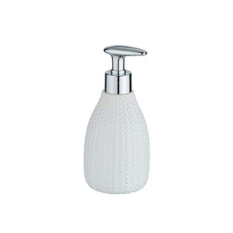 Dispensador de jabón de cerámica blanco