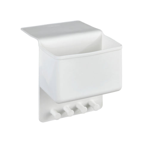 Organizador amplio para cosméticos blanco