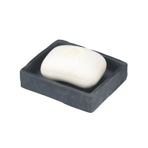 Jabonera de baño de poliresina Slate Rock