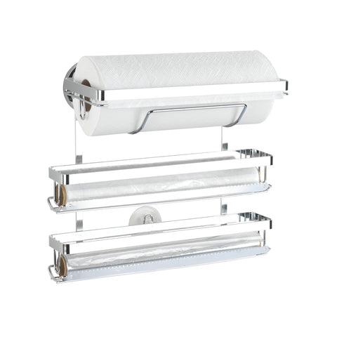 Portarrollos de cocina metálico para 3 rollos
