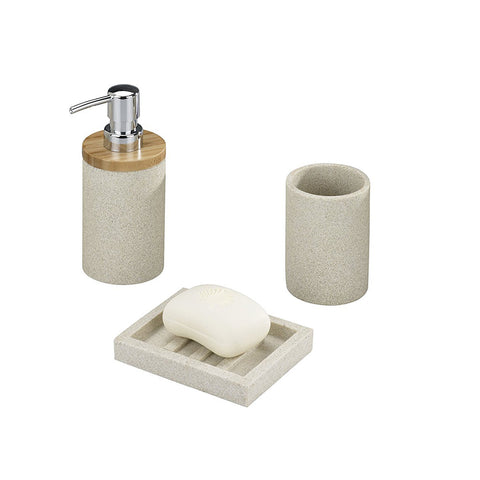 Set de accesorios de baño de poliresina Vico