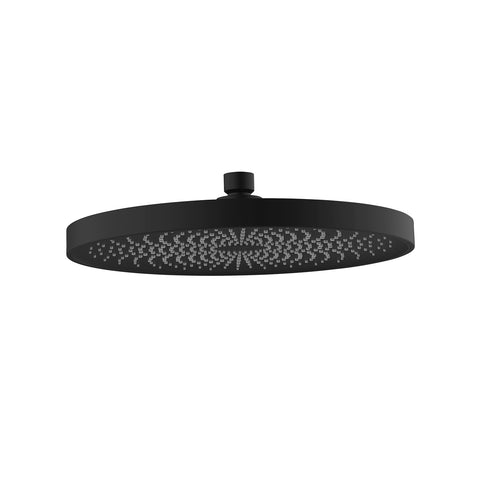 Cabezal de ducha Softwater negro mate D. 26cm