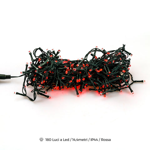 Cadena luminosa de 240 luces LED IP44