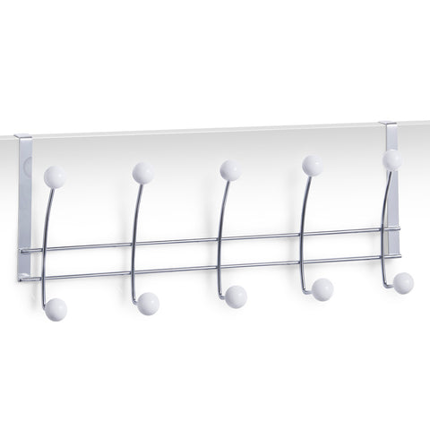Barra de ganchos para ropa para puerta