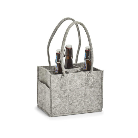 Bolsa de fieltro para 6 botellas 23,5x16,5x39cm