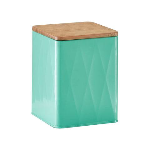 Recipiente con efecto diamante y bambú 1500ml