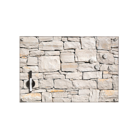 Pizarra de notas de vidrio 60×40 cm – Magnética, diseño efecto pared