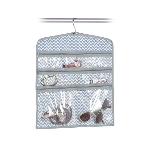 Estuche para accesorios con cremallera y 3 compartimentos