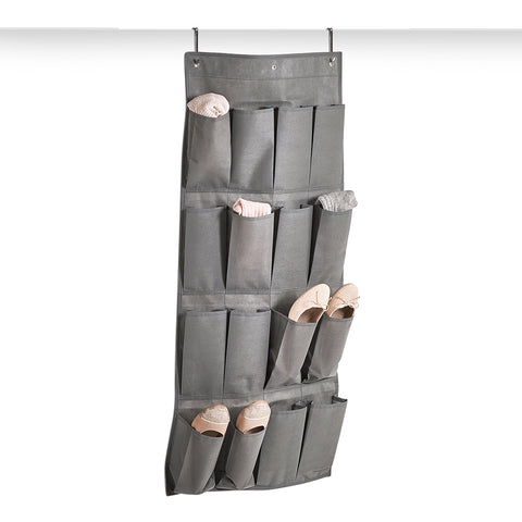 Organizador gris con 16 compartimentos