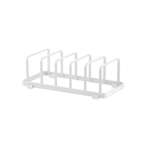 Escurreplatos de metal blanco para hasta 5 platos