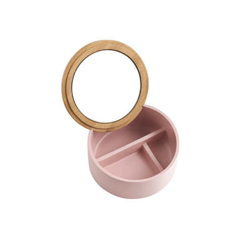 immagine-1-zeller-specchio-portagioie-rotondo-in-poliresina-rose-ean-4003368187358