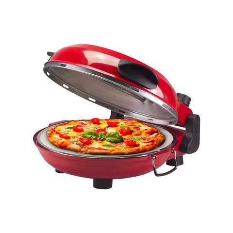Horno eléctrico para pizza con termostato y temporizador 1200w