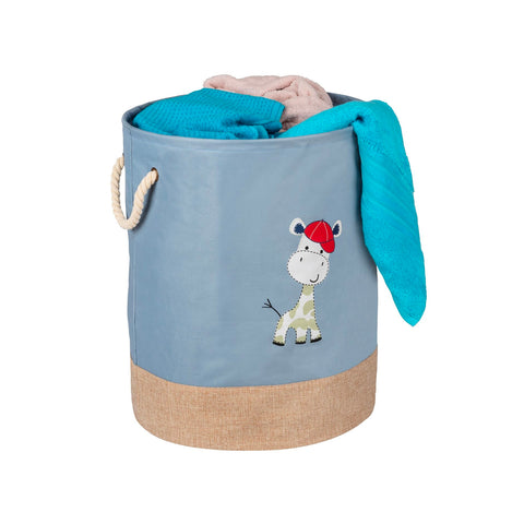 immagine-4-wenko-cesta-kids-per-il-bucato-63l-con-stampa-giraffa-e-2-manici-in-corda-blu-ean-4008838375457