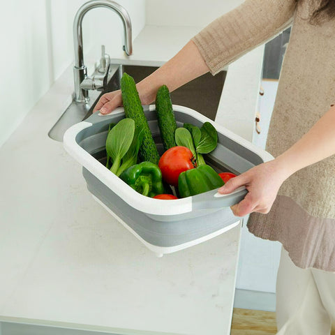 immagine-4-wenko-cesta-multifunzione-pieghevole-salvaspazio-con-tappo-per-drenaggio-acqua-ean-4008069031009