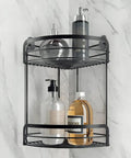 immagine-5-feridras-angoliera-per-doccia-a-2-ripiani-in-acciaio-nero-22x30x22cm-ean-8056471560187